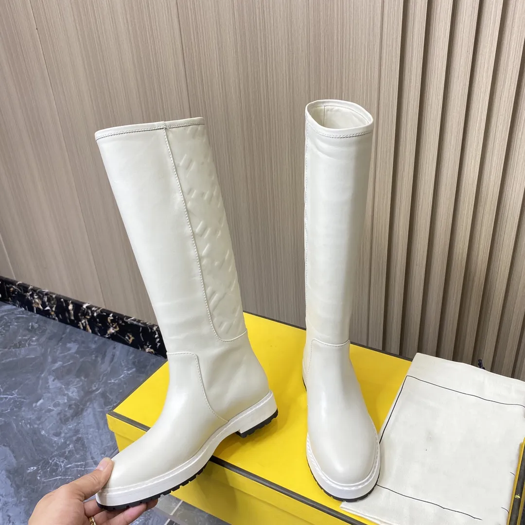 Bottes Pour Homme Style Père Noël - Mollet Large, Fermeture éclair Latérale, Couleur Unie Avec Poignets Blancs