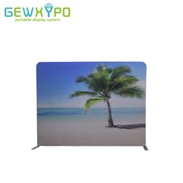 Expo Booth 7.5ft (h) x10ft (w) Tension droite Banner Affichage publicitaire Affichage Backdrop Stand avec votre propre impression de conception