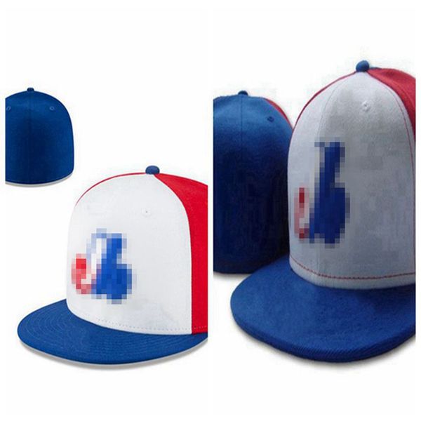 EXPOS- Baseball Caps en gros pour les hommes de sport hip hop ajustés en plein air Femmes Casquette Full Fermed Fitted Hats