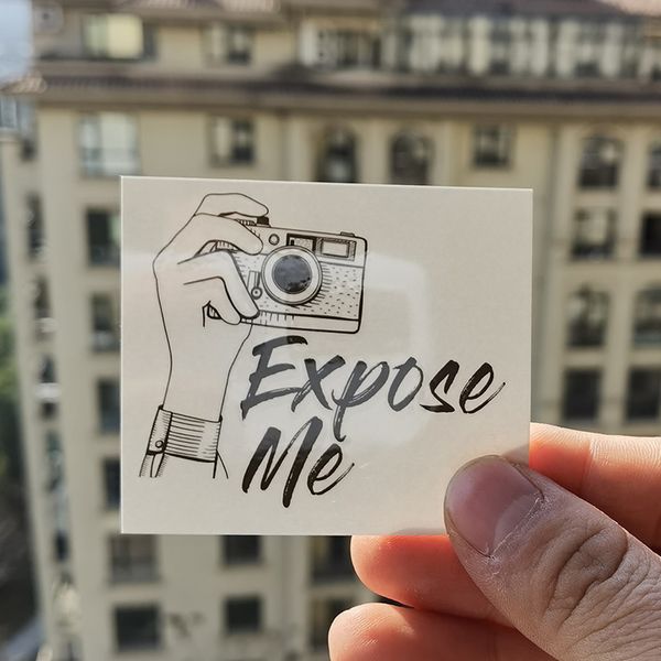 Expose Me Smell Pattern Tatuaje temporal Maquillaje corporal Tatoo Sticker Tatuajes impermeables Pegatinas Bodys Art para hombre y mujer