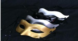Masque de fête vénitien express Gladiateur romain Masques de fête d'Halloween Masque de mascarade de Mardi Gras Couleur Or Argent Noir Whit7385122