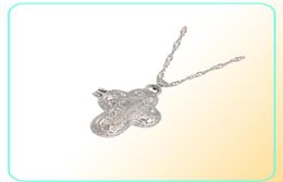 Exquis 925 Collier de chaîne en argent sterling Boîte de bijoux diamant Boîte pendentielle Anniversaire Fevout Gift Fashion Accessoires8248239