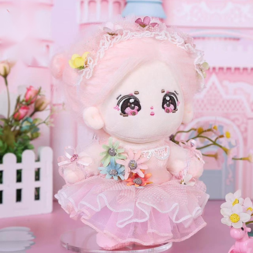 Exquisite Cotton Doll 20CM Celebrity Doll Fat Body with Baby Clothes Cute Doll Toy Gift Box