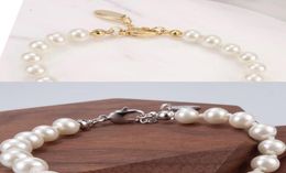Collar de satélite de cristal exquisito collar de perlas elegantes cadena de clavícula barroca collares de gargantillas para mujeres regalo de fiesta1992171