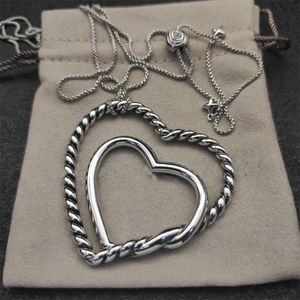 Prachtige dy hart ketting vergulde sieraden vrouw luxe designer kettingen kettingen voor mannen met hanger partij hoge kwaliteit sieraden cadeau zl124 E4
