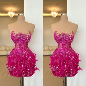 Robe de bal de plume exquise