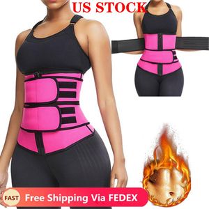 Stock estadounidense! Trainador de cintura Reducción de formas Ringumiendo el cinturón Codo Shaper Neoprene Boummy Shapewear Bones de acero Mujer Corsé de Cincher