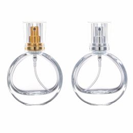 Prachtig glas parfum spray flessen draagbare cosmetische containers met verstuiver duidelijke lege fles hervulbare parfum fles glas