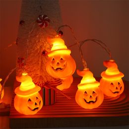 Guirlande de lanternes en forme de citrouille pour Halloween, décoration exquise pour hommes et femmes, veilleuse d'ambiance de fête, bougies en forme de citrouille