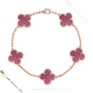 Chain Van Clover Bracelet 18k Gold Luxury Designer Luxury Designer Bracelet pour femmes en acier en titane bijoux en or ne s'est pas fondu et non allergique, or / argent / rose, magasin / 21621802