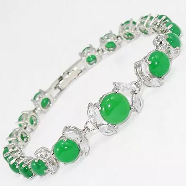 Exquisito joyer￭a precio al por mayor de jade blanca pulsera de jade