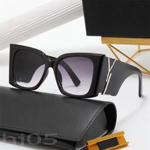 Exquisitas gafas de sol casuales para mujer, gafas a prueba de sol de calle, recatadas lunetas de sol vintage, reuniones formales, gafas de sol para hombres de negocios con letras de lujo PJ085 B23