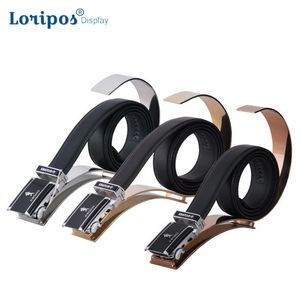 Exquis cuir ceinture présentoir Table ceinture organisateur support étagère de rangement homme ceinture support support tissu magasin présentoir