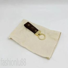 Porte-clés en cuir exquis designer porte-clés couple cadeau commémoratif portachiavi brun bule porte-clés classique pour hommes mode multicolore PJ047 B23