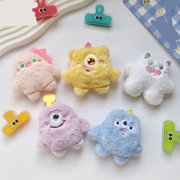 Porte-clés de poupée en peluche exquis, accessoires pour hommes et femmes, joli dessin animé petit monstre, sac de poupée, pendentif de voiture