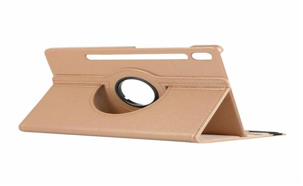 Rotación exquisita Flip Noble Billet Cajas de cuero PU de lujo para Samsung Galaxy Tab S7 Plus T970 T975 12 4 Inch275R8913479