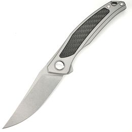 Exquisite S35VN staal vouwknoop wandel vissen camping jachtpocket pocket mes draagbaar buiten zelfverdedig tactisch mes