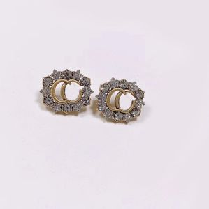 Exquisitos pendientes de lujo con diamantes de agua, Material DE LATÓN, pendientes de moda con aguja de plata 925, joyería de regalo de diseñador para mujer