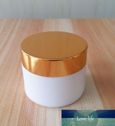 Exquisite witte glazen crème pot - lege cosmetische monstercontainer, reissnavulbare make -upmonsterverpakkingsfles 20 g 30 g 50g