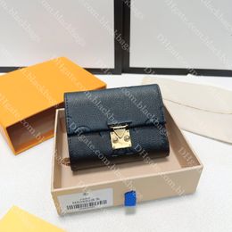 Portefeuille en cuir pour femmes, sac à cartes exquis, portefeuille de styliste, lettre classique, grand porte-cartes, porte-monnaie multifonctionnel