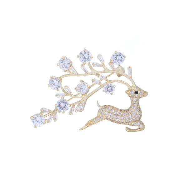 Broche de zircon exquise Boucle d'écharpe en soie SIKA BROOCH CUPPORT