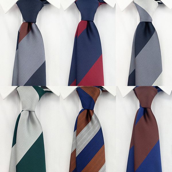 EXSAFA 2023 nouvelle cravate de style britannique fil de polyester pour homme style de rue