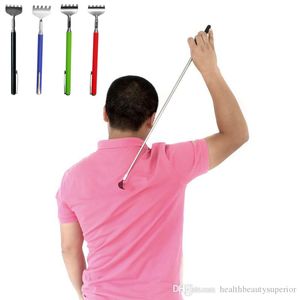 Uitschuifbare telescopische back Scratcher Massager met pen Pocket Clip Draagbare roestvrijstalen volledige lichaamscrat