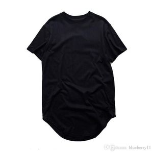 Extended Fashion Men T Shirt Longline Hip Hop T -shirts vrouwen Swag kleding Haruku Rock T -shirt Homme Gratis verzending EE S -shirt