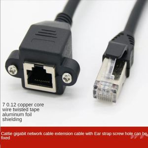 Câble d'extension Pure Copper Core RJ45 Male à Femelle avec Mount Ethernet LAN Network Converter 0,3 M 0,6 M 1M
