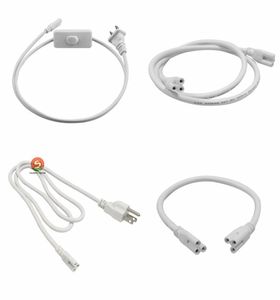 Cable de extensión para tubos LED T8 T5 2 pies 3 pies 4 pies 5 pies 6 pies cables de alimentación con interruptor Enchufe estadounidense para luces de tubo LED integradas 2267985