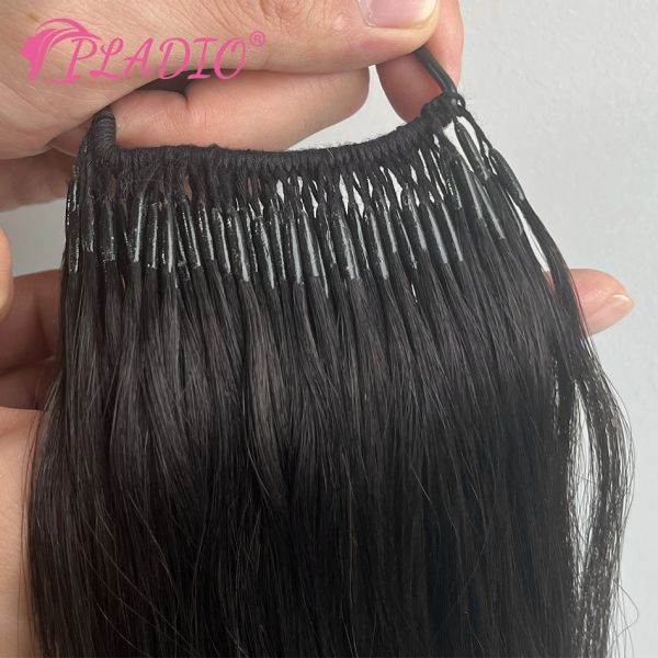 Extensions 0.8 g/Pcs jumeaux Itip fil Extensions de cheveux droite brésilienne kératine fusion naturelle Remy Extension de cheveux humains 1226 pouces