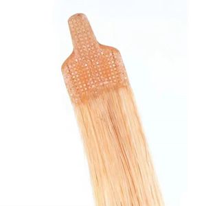 Extensions 100% menselijk haar 1g/strand fan tip wirwar verlies gratis braziliaanse platte ring op hair extensions