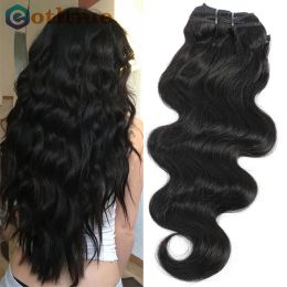 Extensions 120g Volume Series Wavy Malaysia Natural Human Heuv Hair Extension Body Wave Clip dans les cheveux Extensions Human Full Head 8pcs 824 ''
