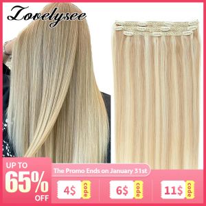 Extensiones 60 gramos Clip recto ligero en extensiones de cabello humano Cabeza completa 3 piezas Color degradado Máquina brasileña Remy Postizo para mujeres