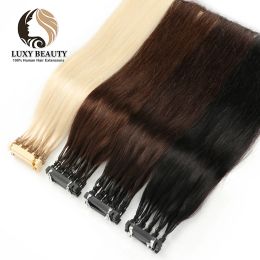 Extensions 6D Extensions de cheveux pour Salon bricolage 6D2 génération 100% Extensions de cheveux humains Micro perles Blonde 60 #1g/brin vierge Remy cheveux