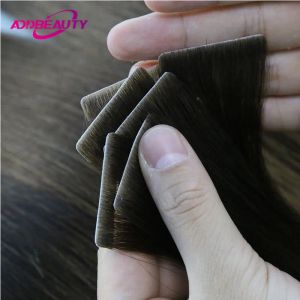 Extensions AddBeauty Peau Terrèce extension de cheveux extensions de cheveux humains brazlians 2,5 g / pc 40pcs Virgin Human Heuv Ruban dans Fusion Hair