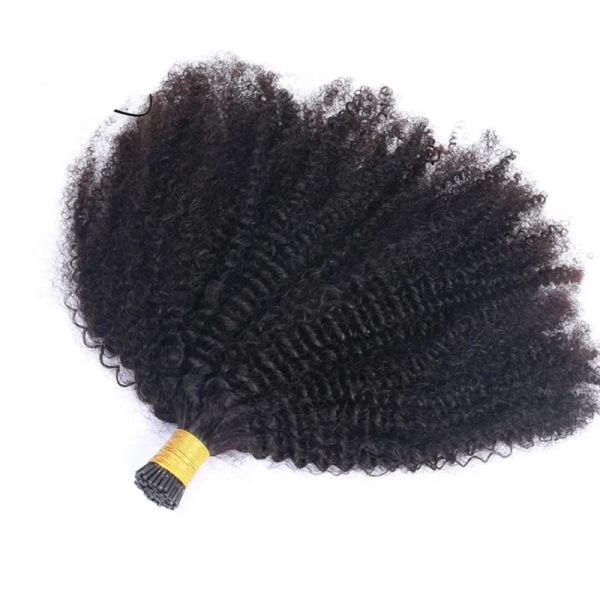 Extensiones Afro Kinky Fusion Rucky Human Hair Extensions 1226 Inch Brasil Remy Body Wave Binculed Keratin Nail I Tip para mujeres negras