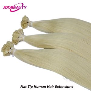 Extensions Choix droite pointe plats Extensions Hoies humaines Capsule 50g Capsule Kératine Remy Human Hair Extension Natural Fusion Heuvrages Human 613 #