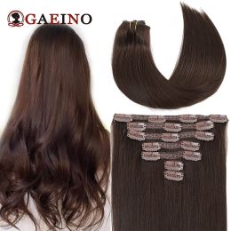 Extensions Clip dans les cheveux Extensions HEUR HUMAINS SILKY SRIND 7PCS / SET 120G BRORN CHORMIER LECT