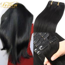 Extensions Doreen 160G 200G 240g Volume Volume Remy European Human Hair Clip in Extensions Coiffe de coiffure Full Head16 à 24 pouces Clip Vente de cheveux