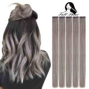 Extensions Clip de brillance complète dans les cheveux extensions des cheveux humains colorés 25 grammes 5pcs petits clips dans les cheveux humains pour femmes