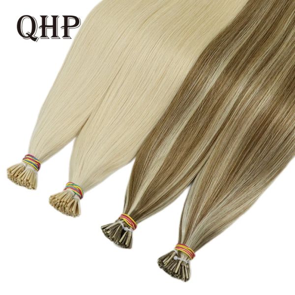 Extensions I Tip Extensions Hair Extensions Straitement Extensions de cheveux 40G / 50G / SET 1226 pouces Capsules Kératine Natural Human Fusion Hair Extension