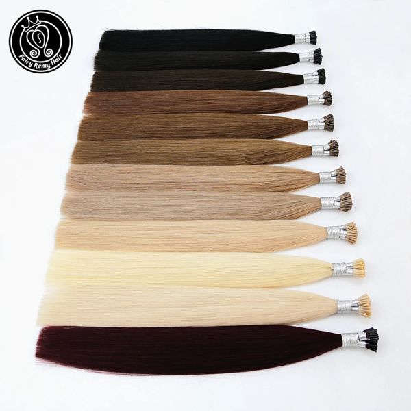 Extensions I Tip Kératine Extensions de cheveux pré-collées vrais cheveux humains russes Remy sur la capsule Fusion cheveux 0.8 g/s 16 22 pouces 40 g/paquet