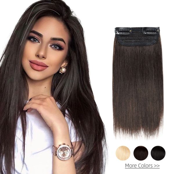 Extensions Pince Isheeny dans les Extensions de cheveux humains Machine naturelle Remy coussin de cheveux 1030 cm Invisible Tic Tac une pièce pince Extension de cheveux