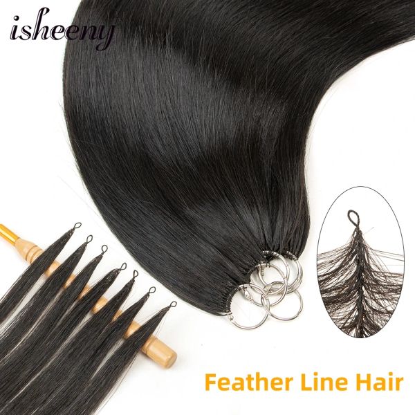 Extensions Extensions de cheveux humains Isheeny Feather Line 16 