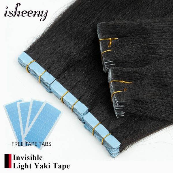 Extensiones Isheeny Extensiones de cabello con cinta invisible Light Yaki 12 