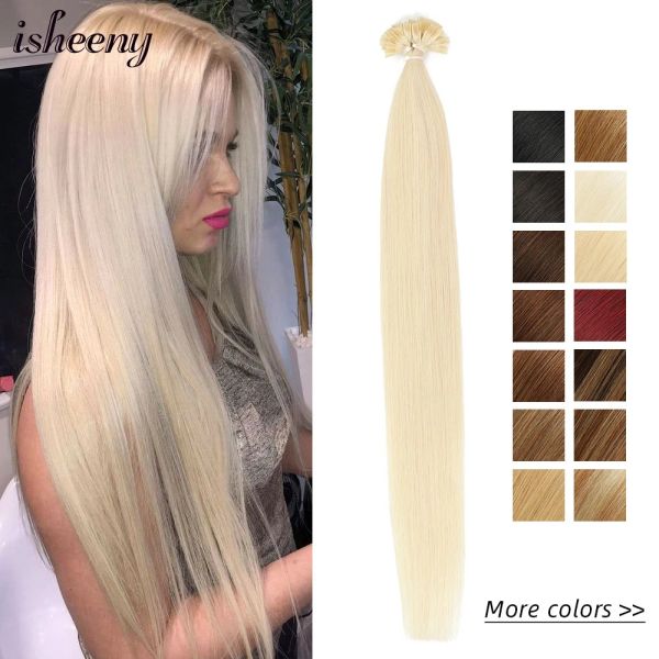 Extensions Isheeny Capsules de kératine naturelle cheveux de fusion humaine 12 