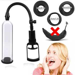 Extensions Manual Penis Pump Male Penis Enlarger Sex Toys For Men Vacuum Pump Male Masturbation Penile Extender Trainer Adults Sex Products 231128