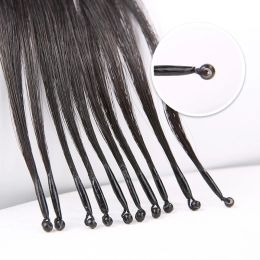 Extensions de cheveux micro perles Extensions de cheveux 8D Silicone Nano anneau cheveux invisibles mini perles de silicium facile à installer noir brun blond cheveux humains