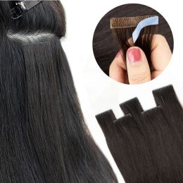 Extensions Mrs Hair Invisible Tape Hair Extensions Handgebonden tape in Hair Extensions Human Hair Natural Adhesive Tape Extension 10PCS/Pack